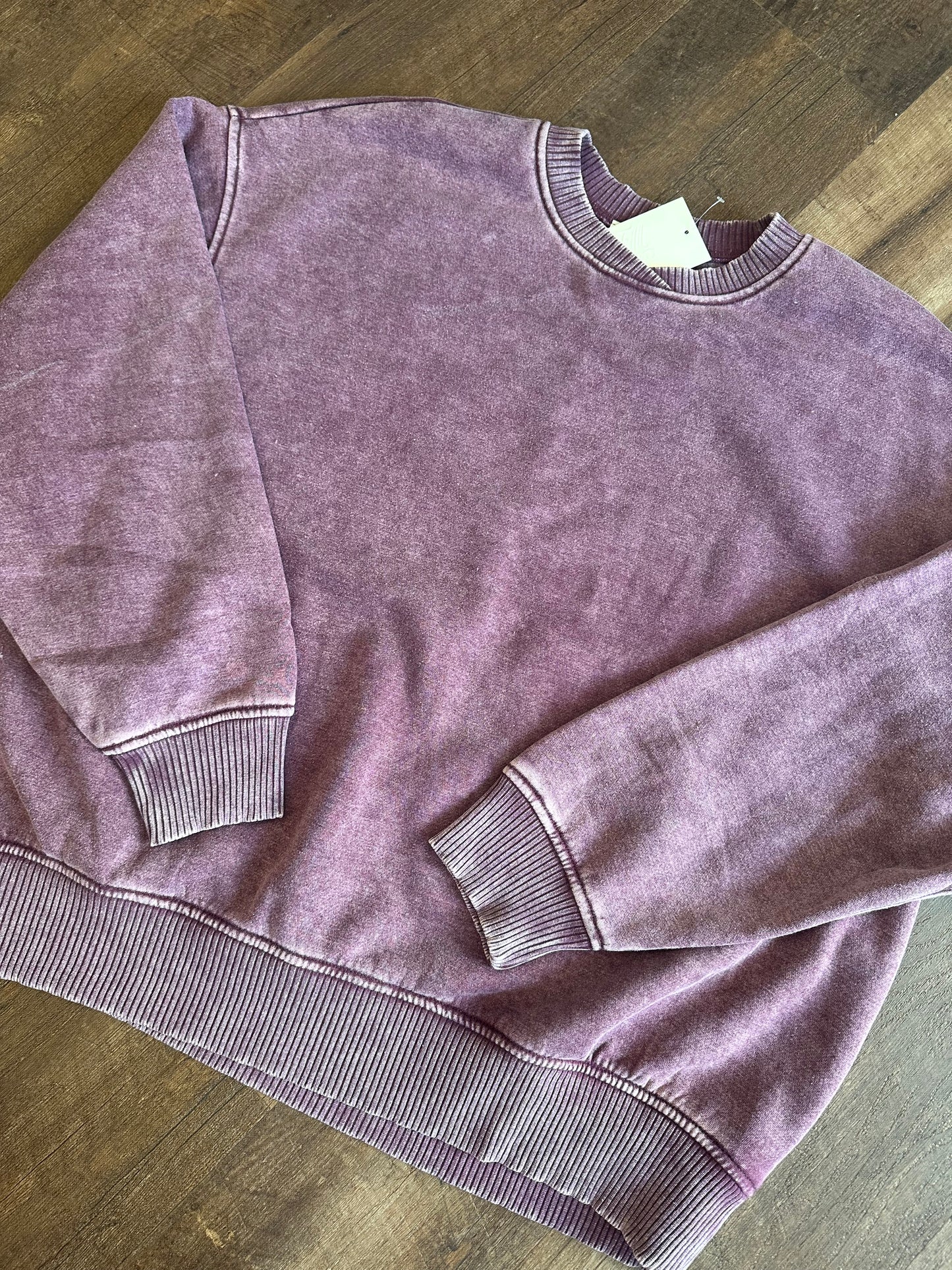 Nina Plum Washed Pullover