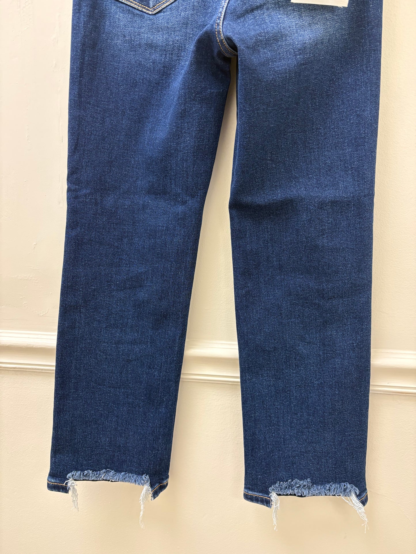 High Rise Crop Straight Denim