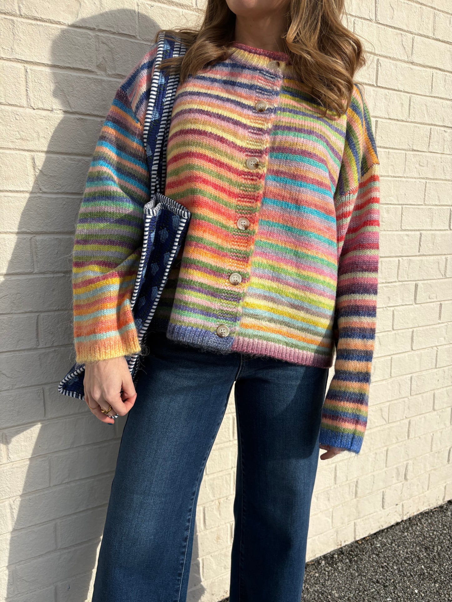 Rainbow Row Striped Cardigan