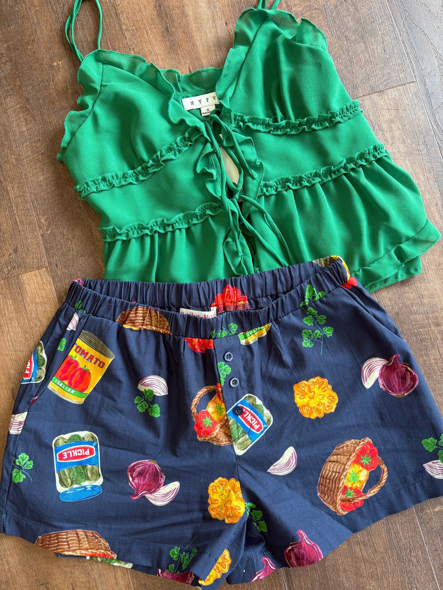Grocery Print Shorts
