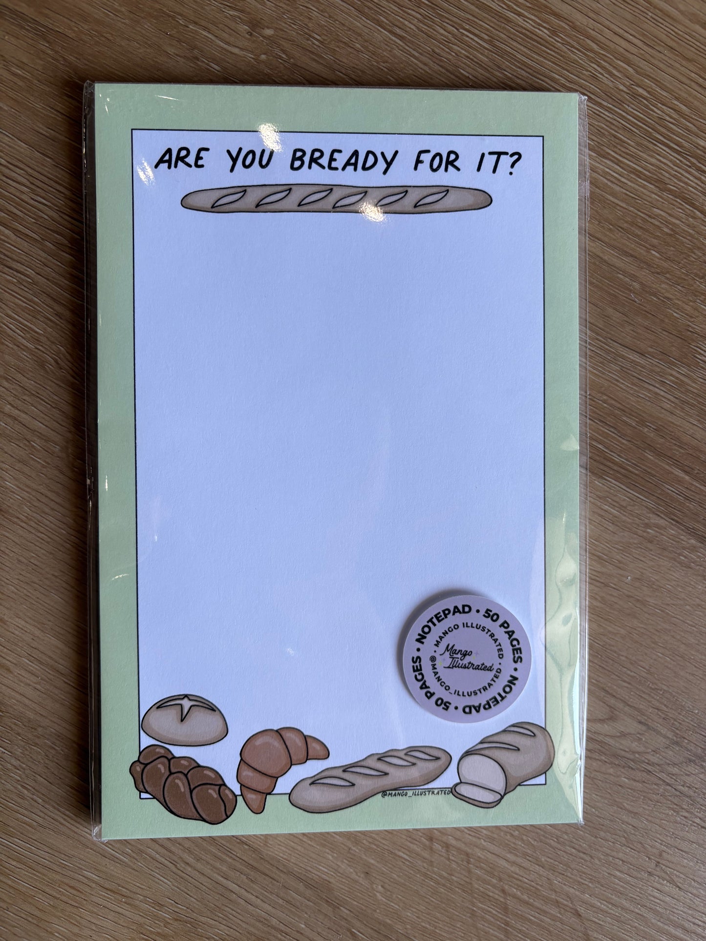 Are You Bready For It? Notepad