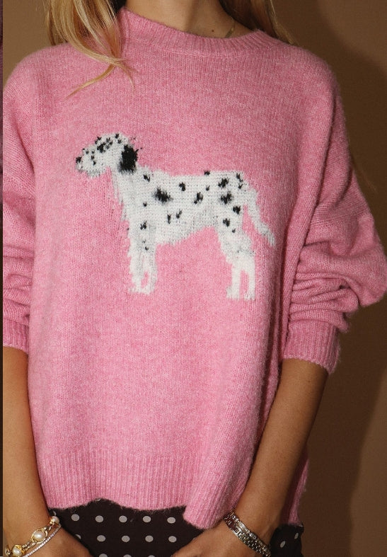 Pink Dalmatian Sweater