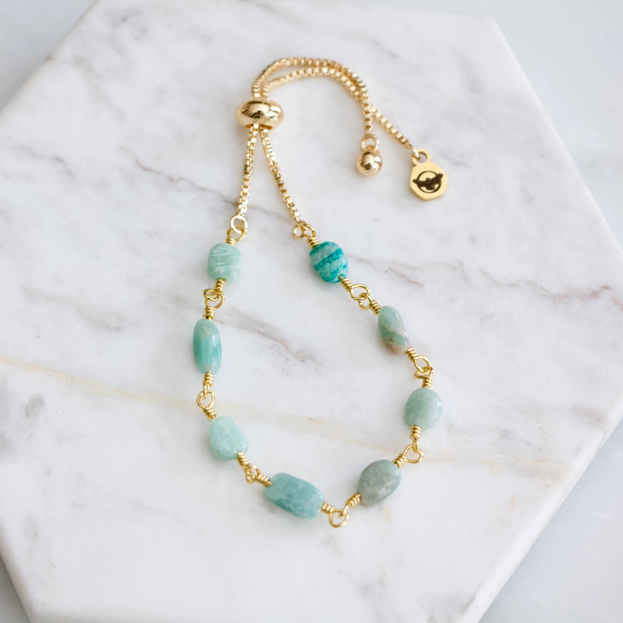 Amazonite Adjustable Stone Bracelet