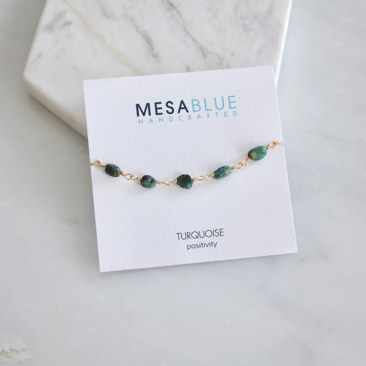 African Turquoise Nugget Bracelet