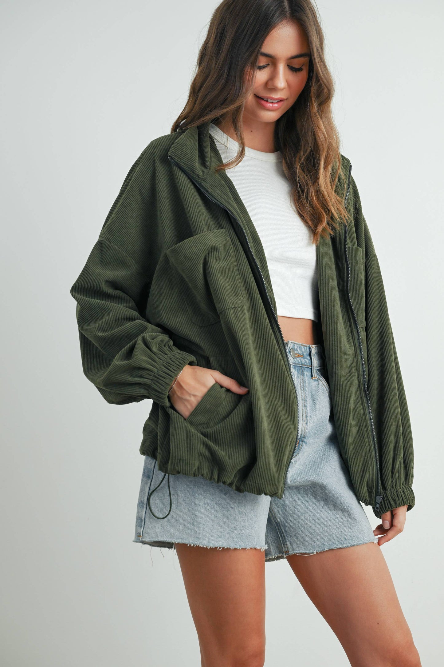 Olive Corduroy Jacket