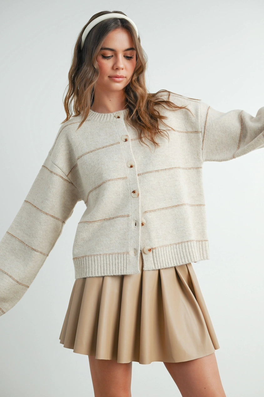 Ivory Button Down Cardigan