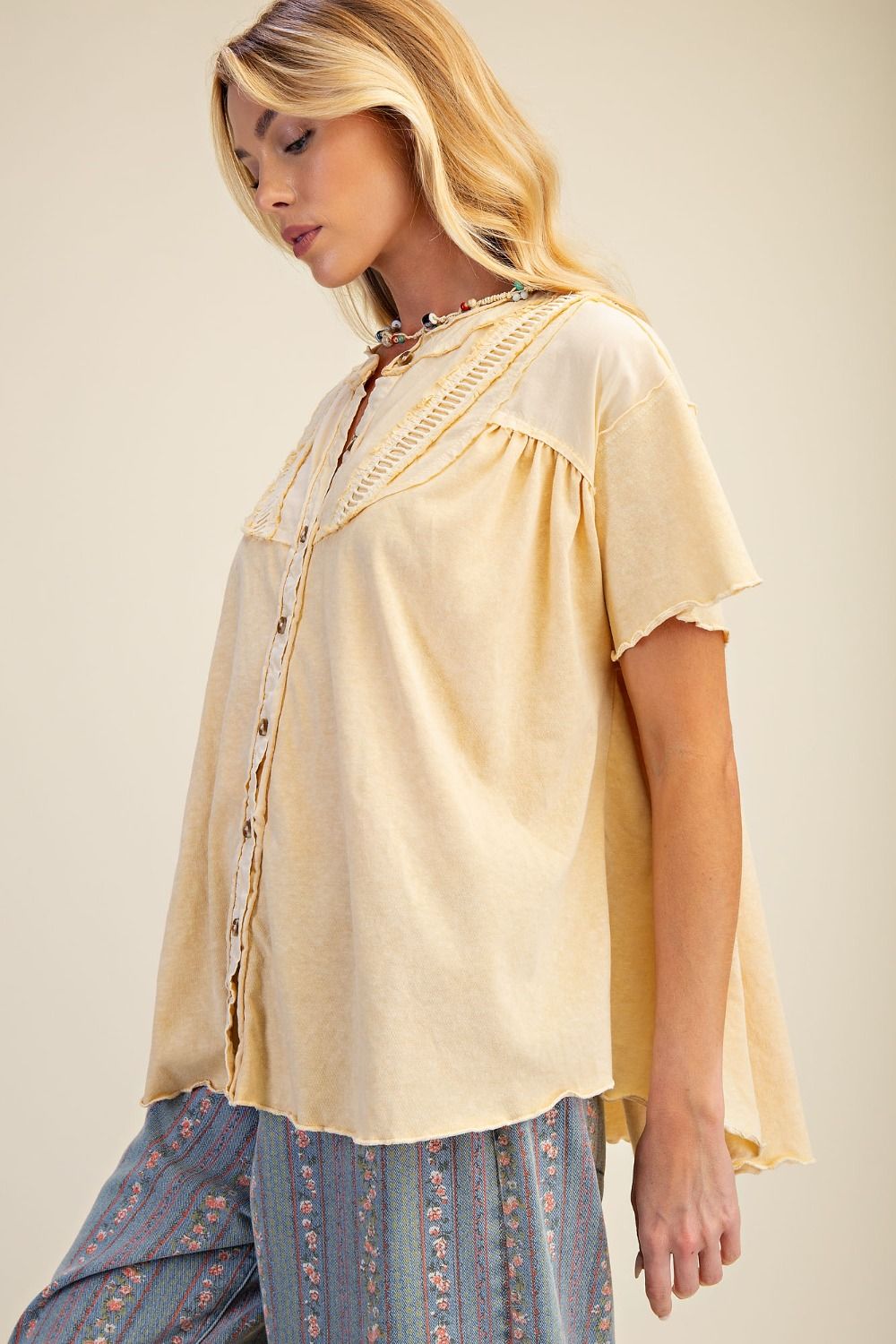 Eden Butter Yellow Blouse