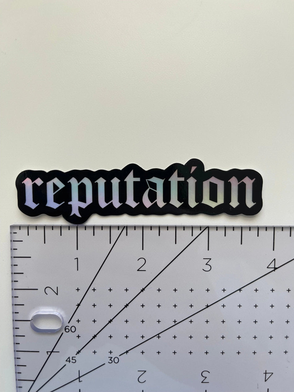 reputation Holographic Sticker