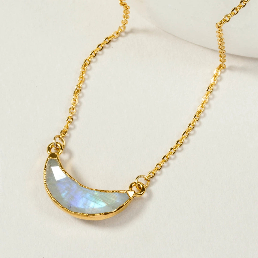 14K Eclipse Gemstone Necklace