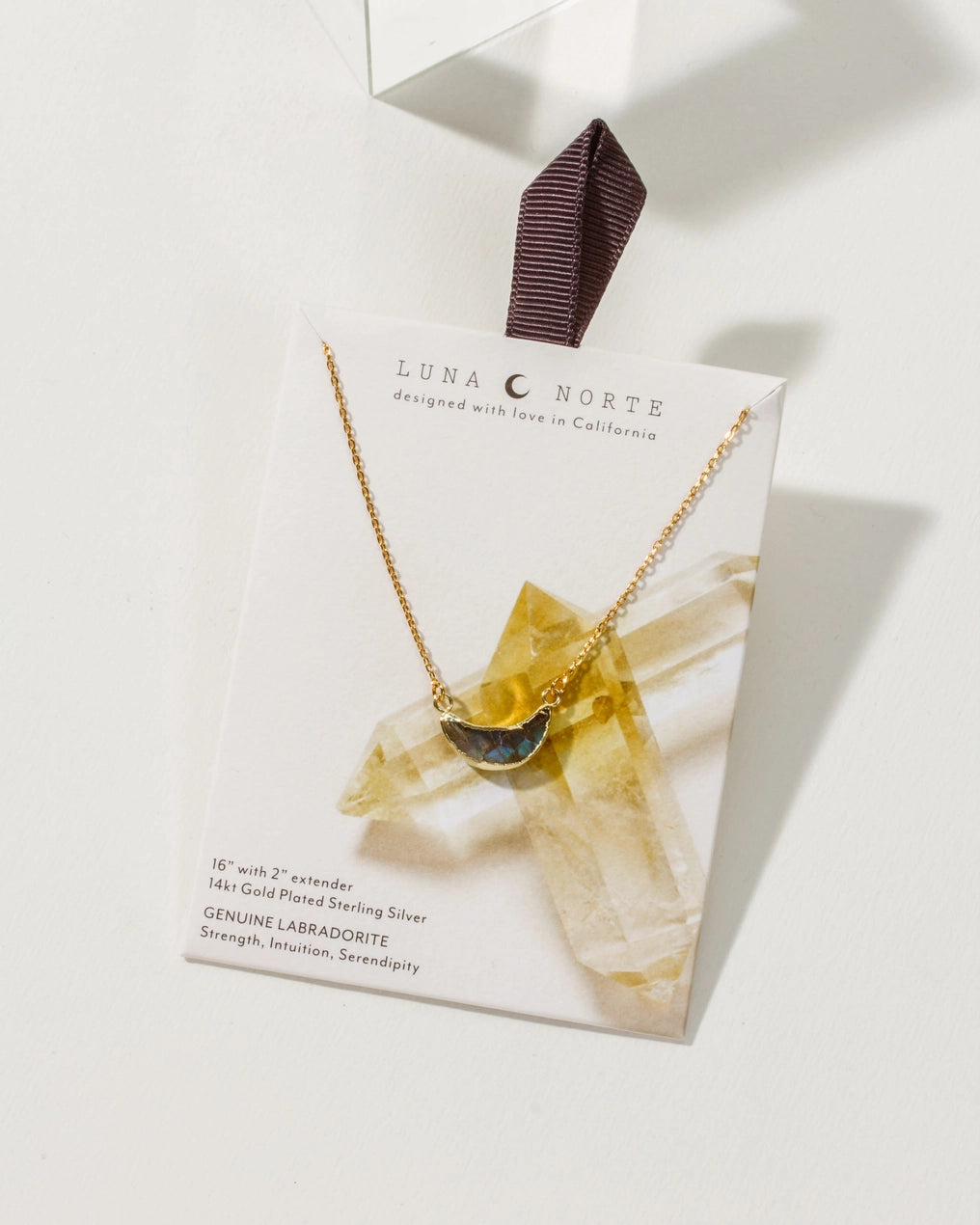 14K Eclipse Gemstone Necklace