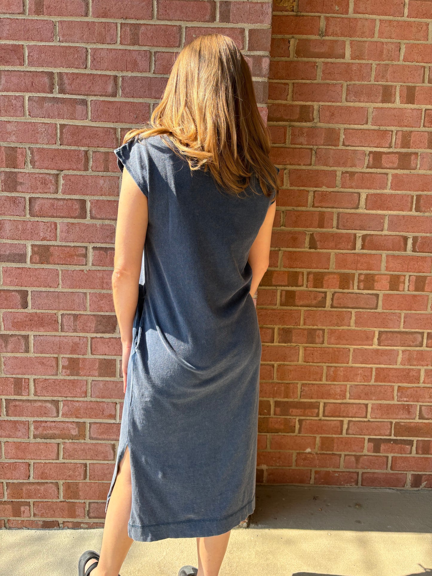 Mineral Washed Midi Dresses