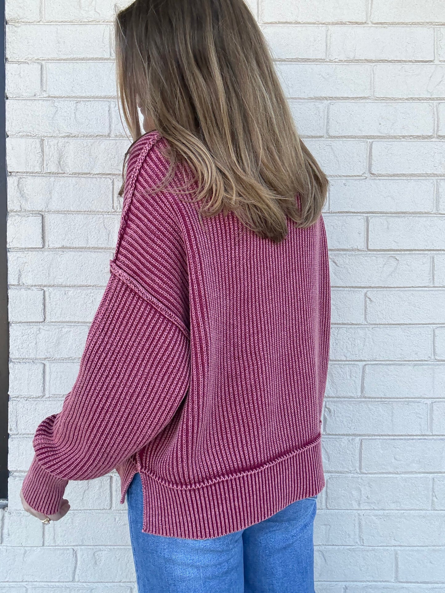 Ophelia Burgundy Sweater