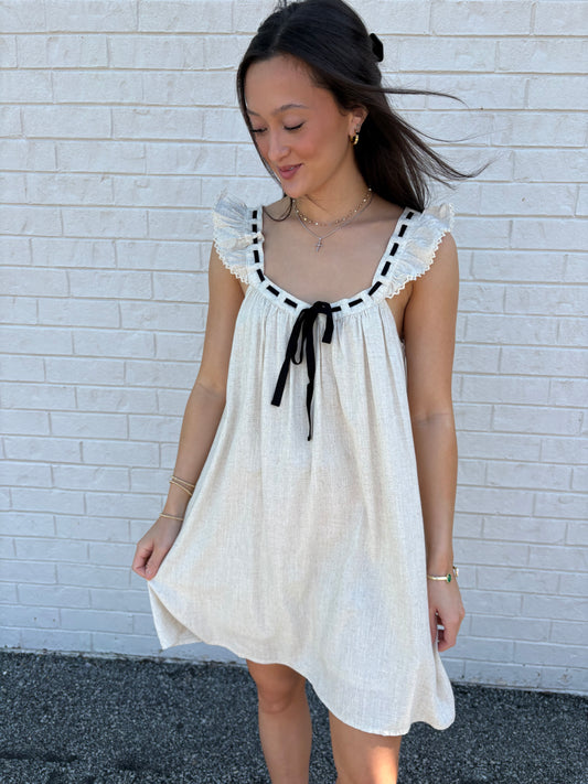 Roxy Oatmeal Mini Dress