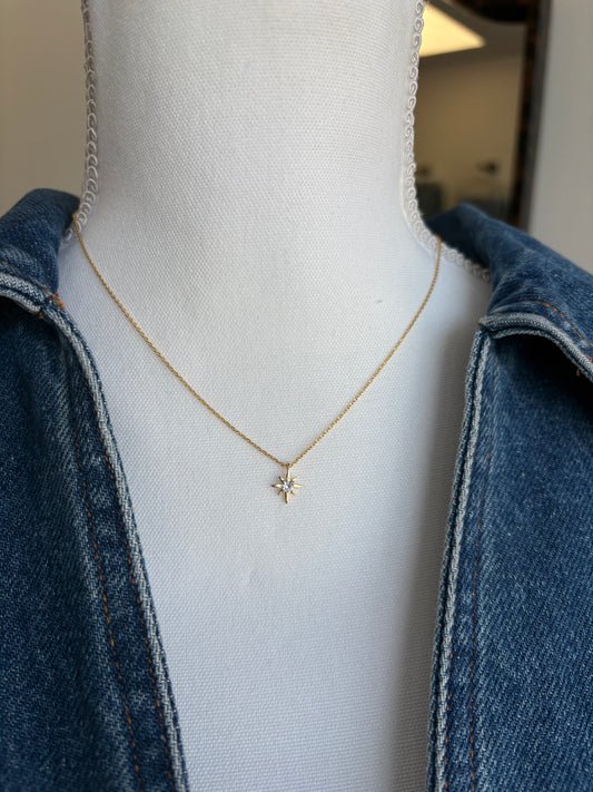 Gold Mini Star Necklace