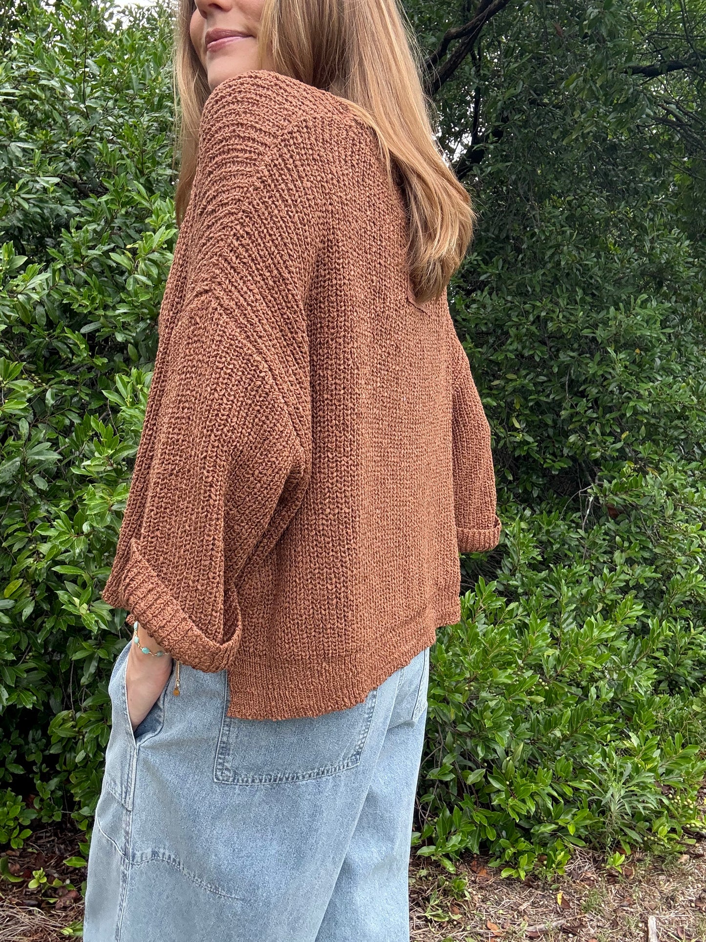 Wren Camel Sweater Top