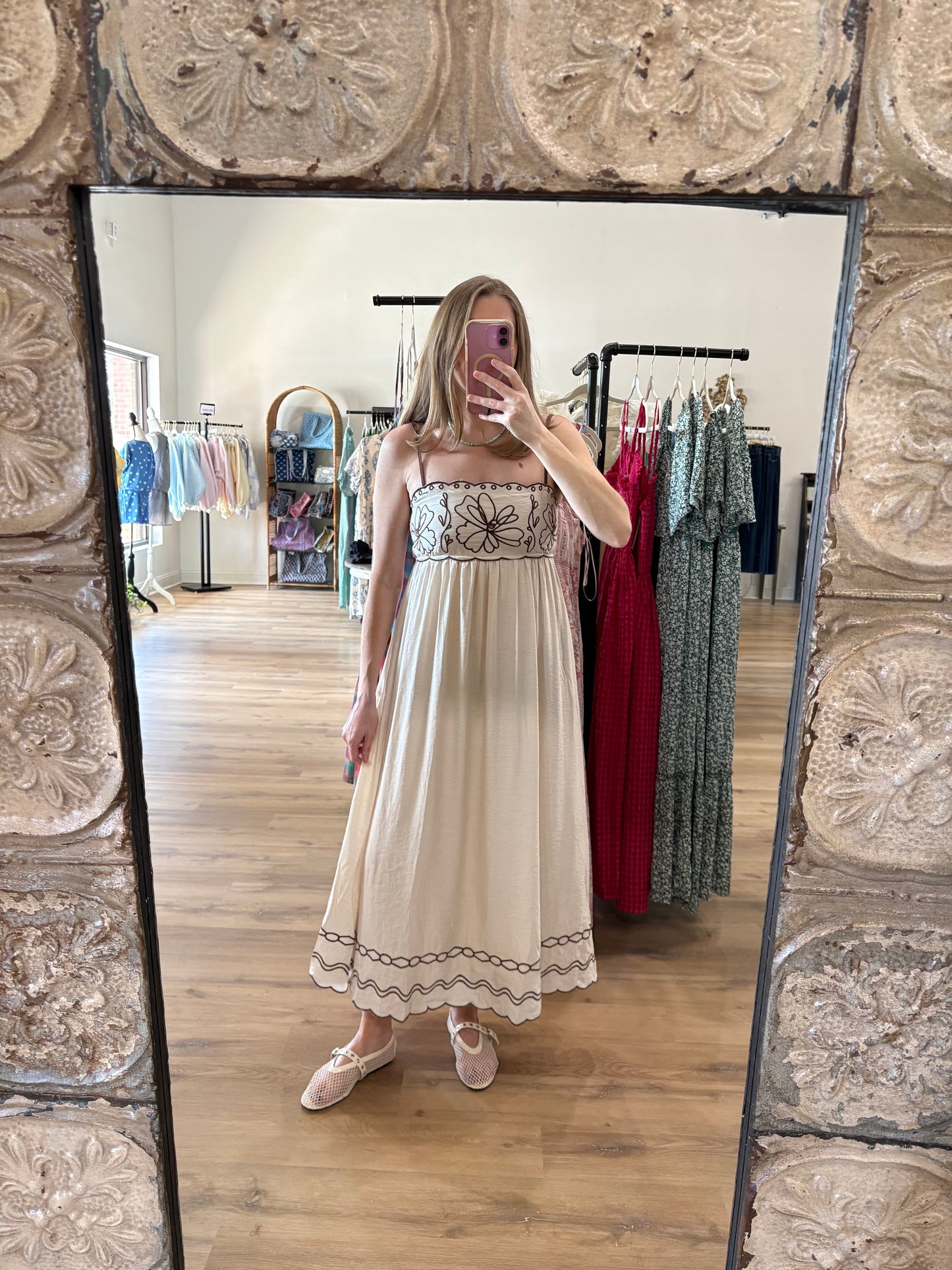 Coco Embroidered Maxi Dress