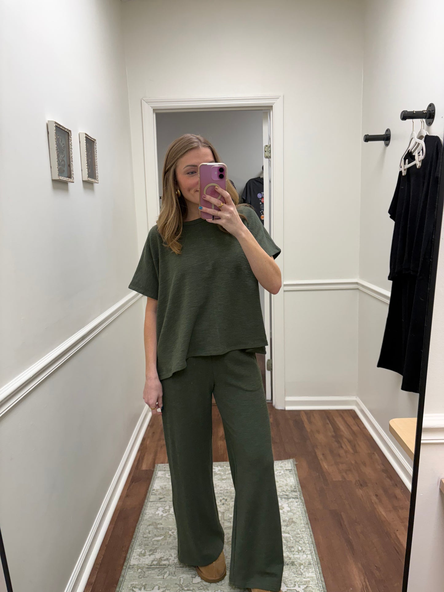 Georgie Olive Green Matching Set