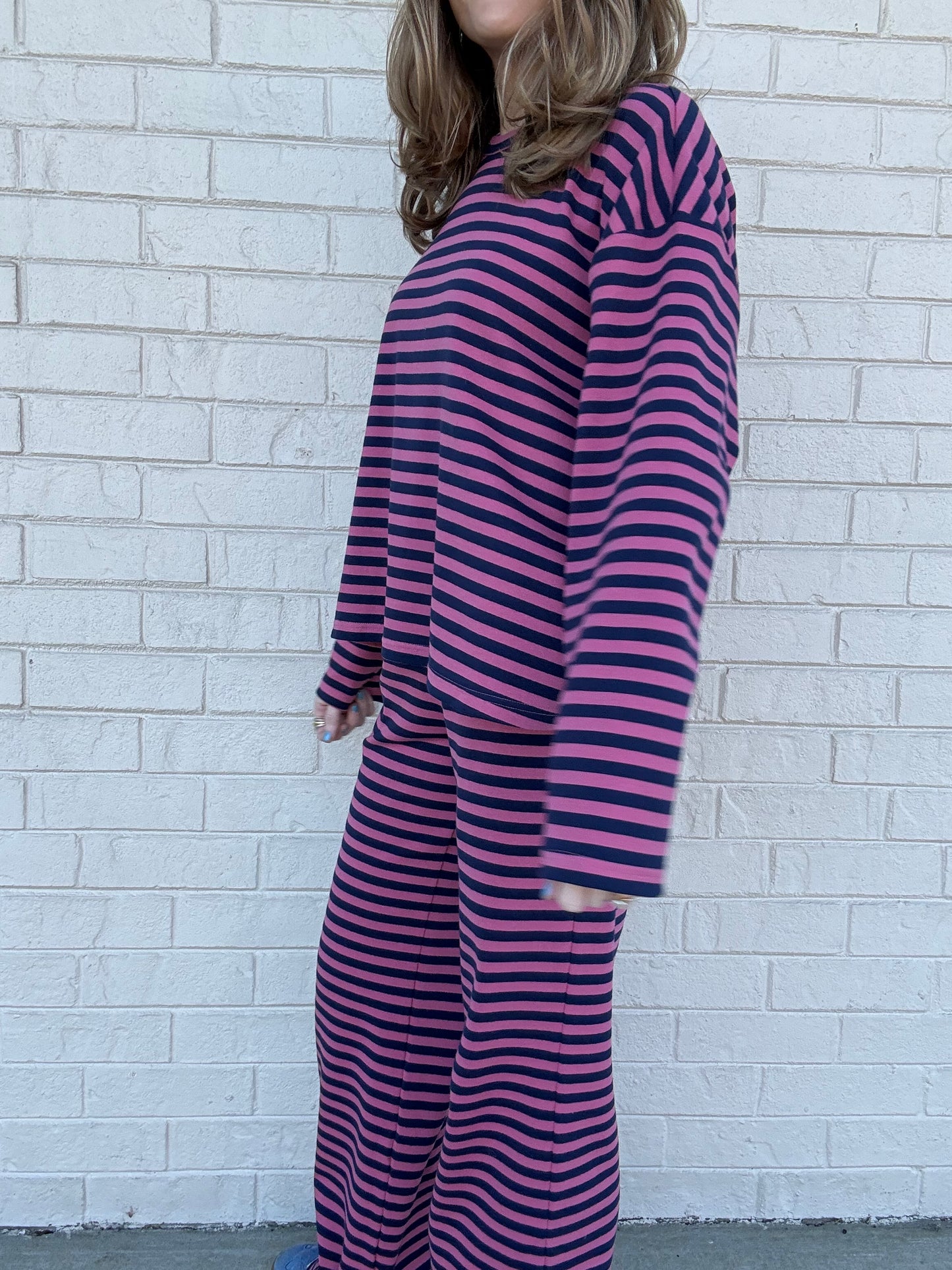 Pinkberry Striped Matching Set