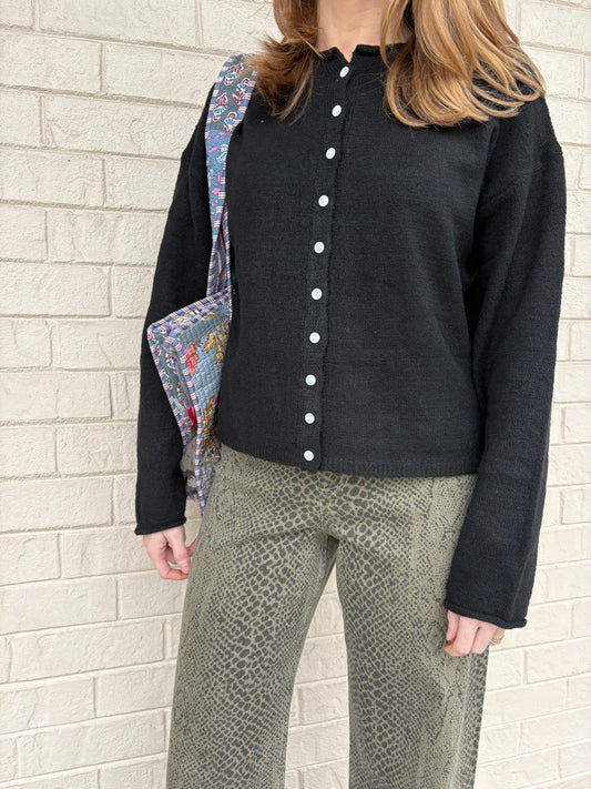 Jacie Black Cardigan