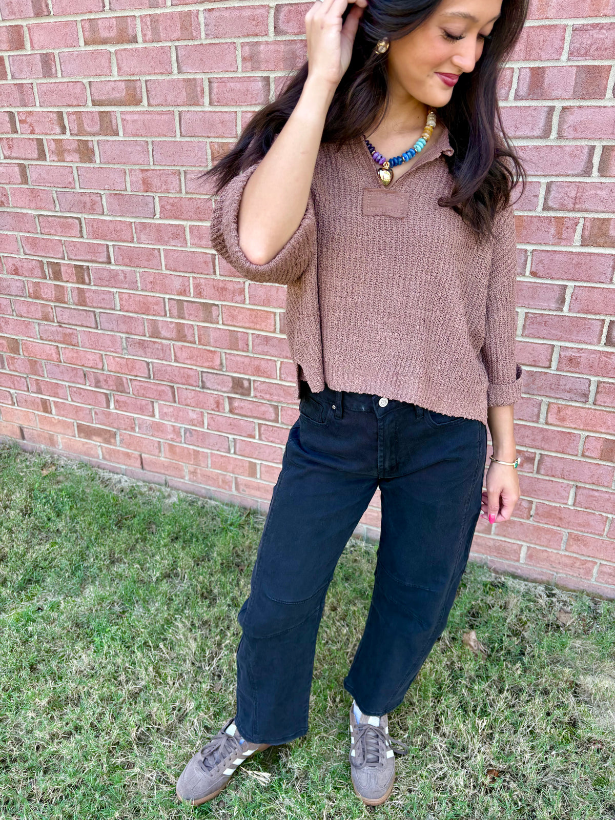 Black Barrel Jeans