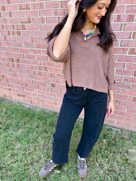 Black Barrel Jeans