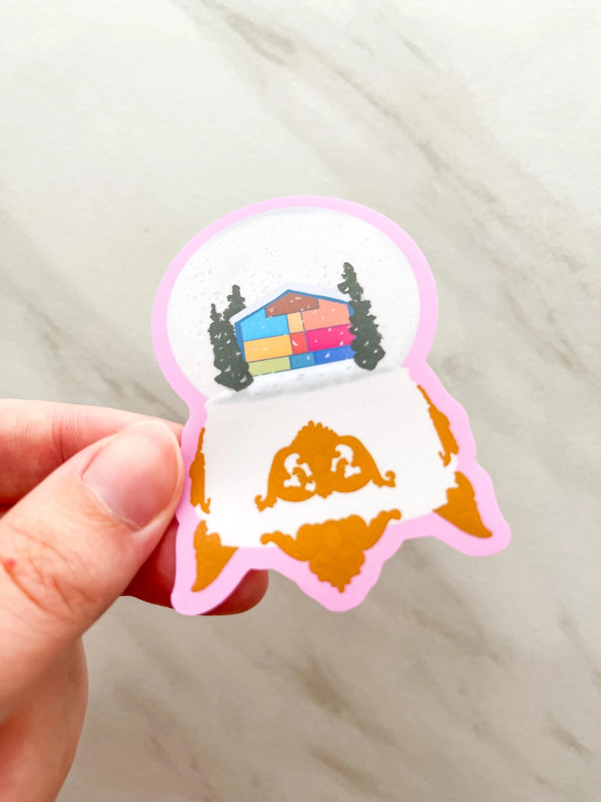 Lover House Snowglobe Sticker