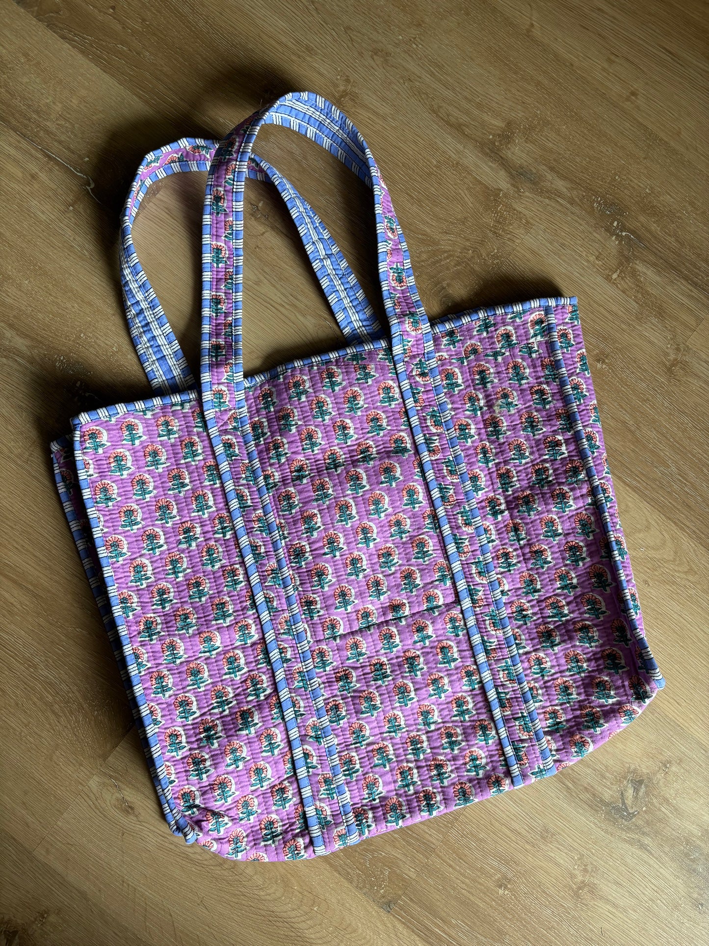 Large Floral Quilted Totes
