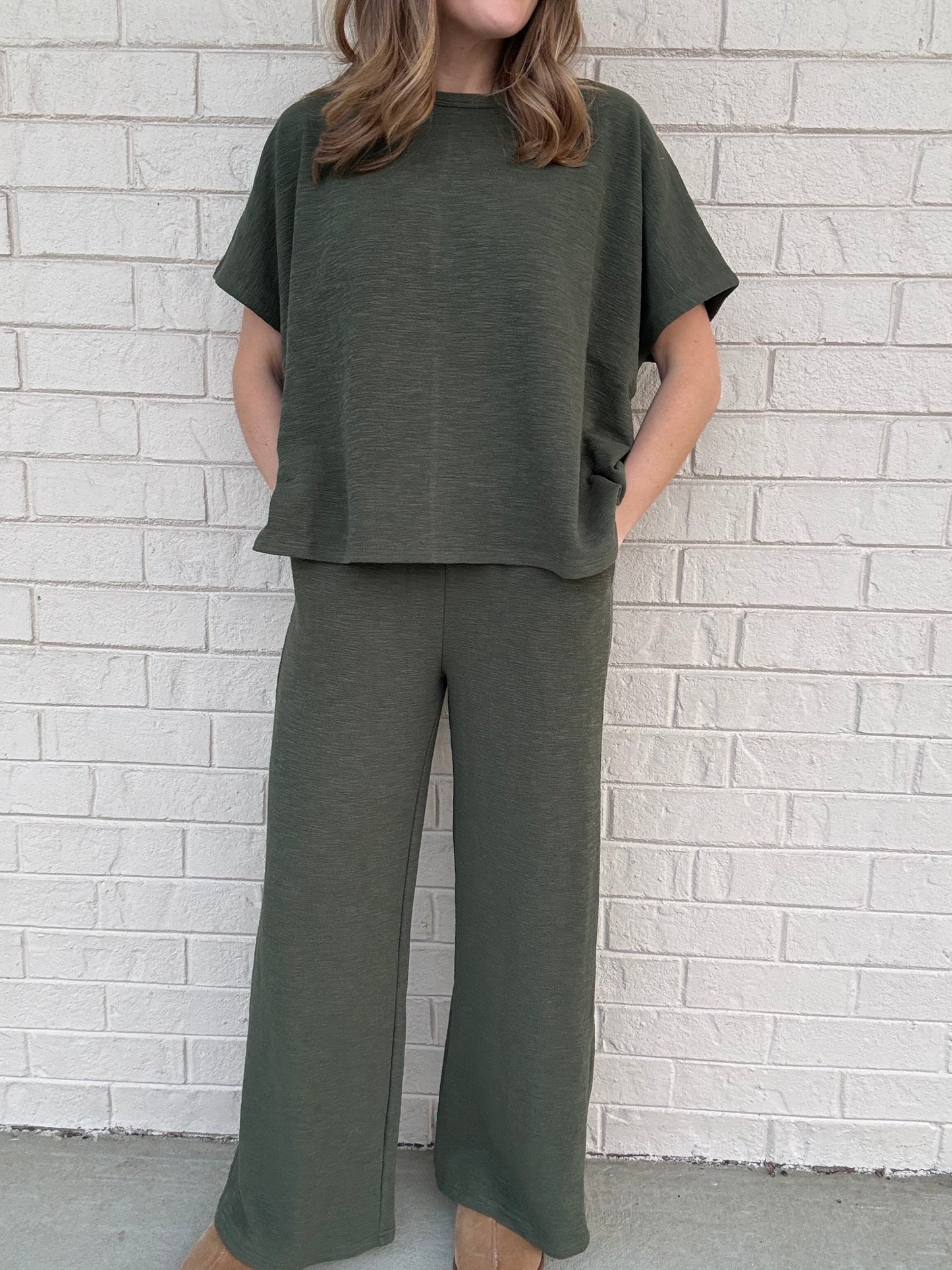 Georgie Olive Green Matching Set