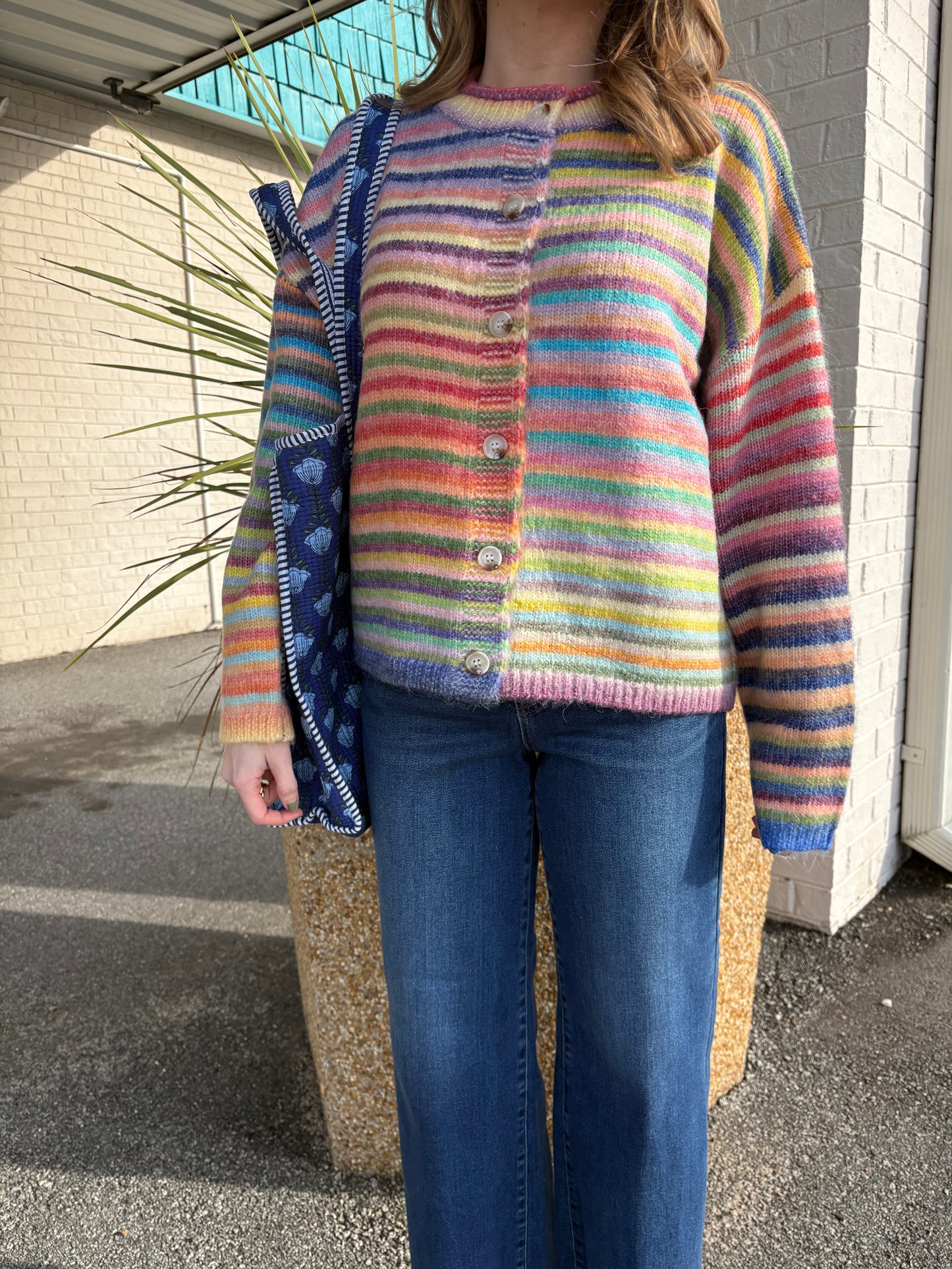 Rainbow Row Striped Cardigan