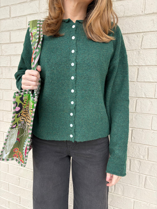 Jacie Hunter Green Cardigan