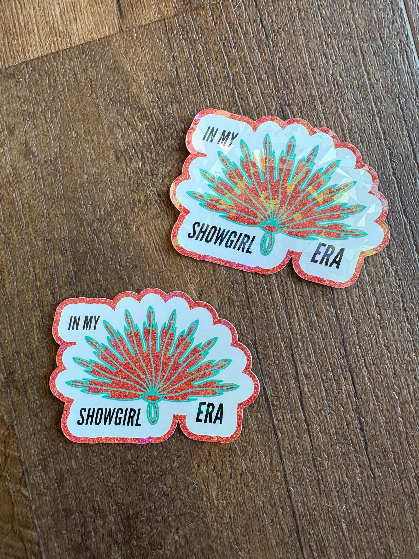 Showgirl Fan Sticker