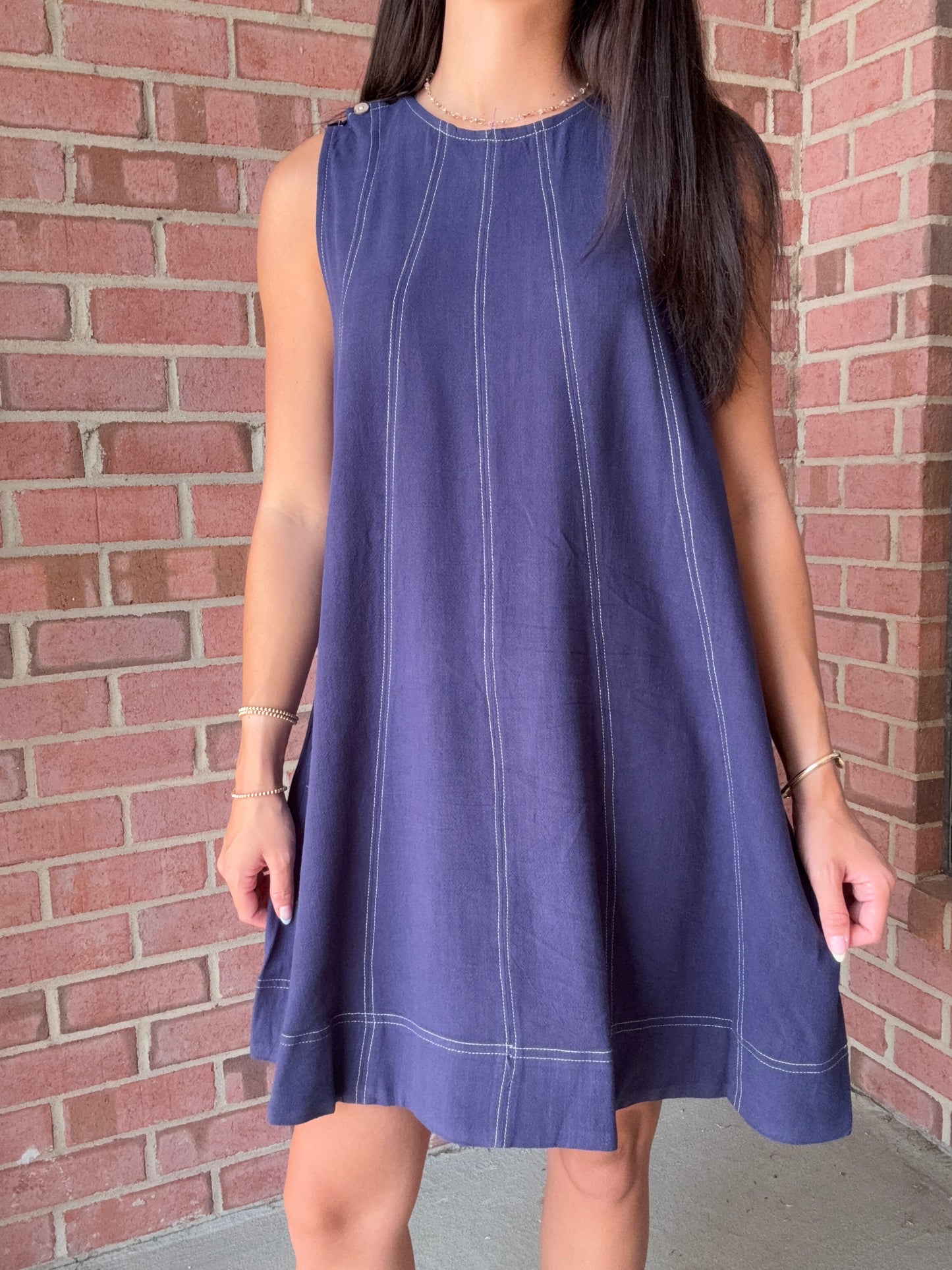 Navy Mini Dress