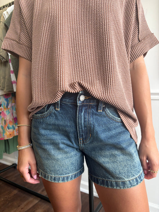 Mid Rise Baggy Vintage Short