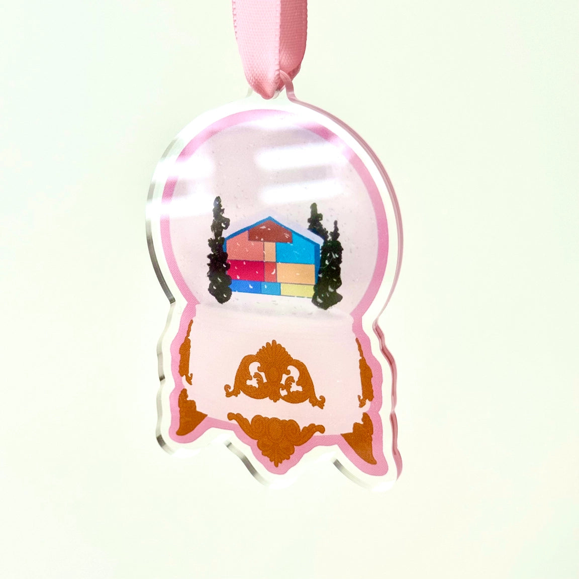 Lover House Snowglobe Ornament