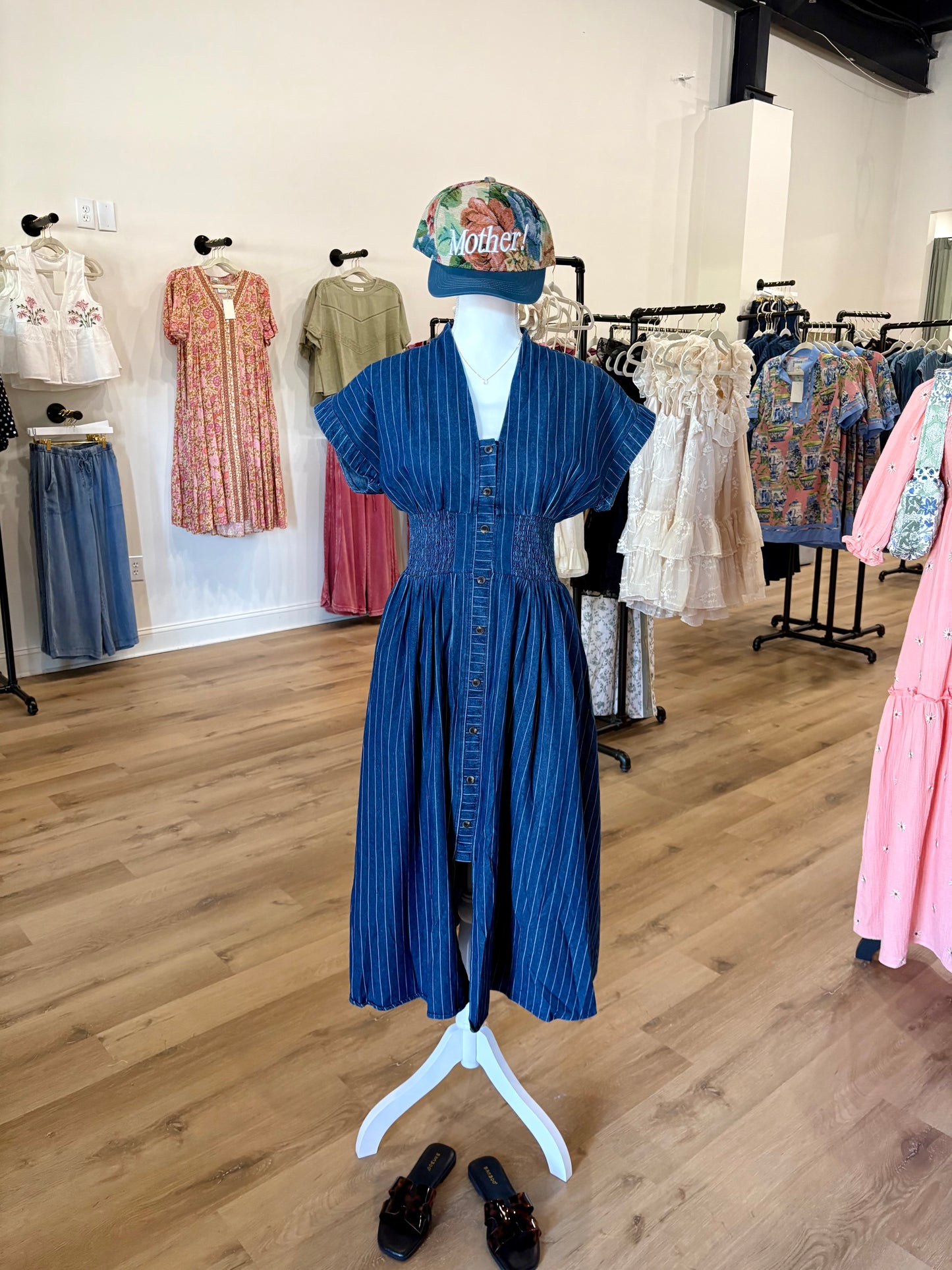 Liz Denim Midi Dress