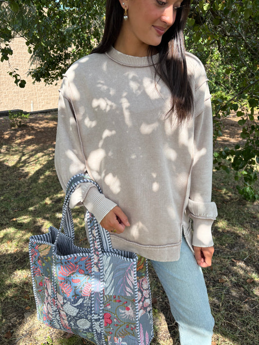 Cait Ash Mocha Pullover