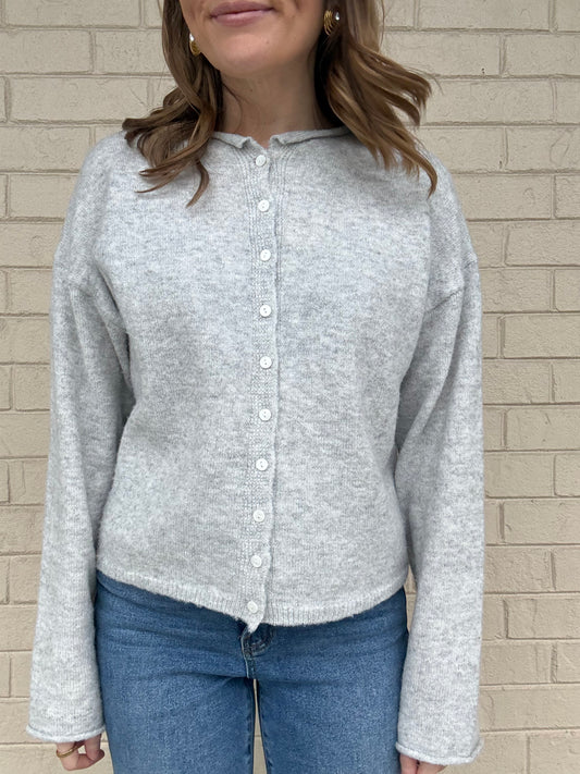 Jacie Light Grey Cardigan