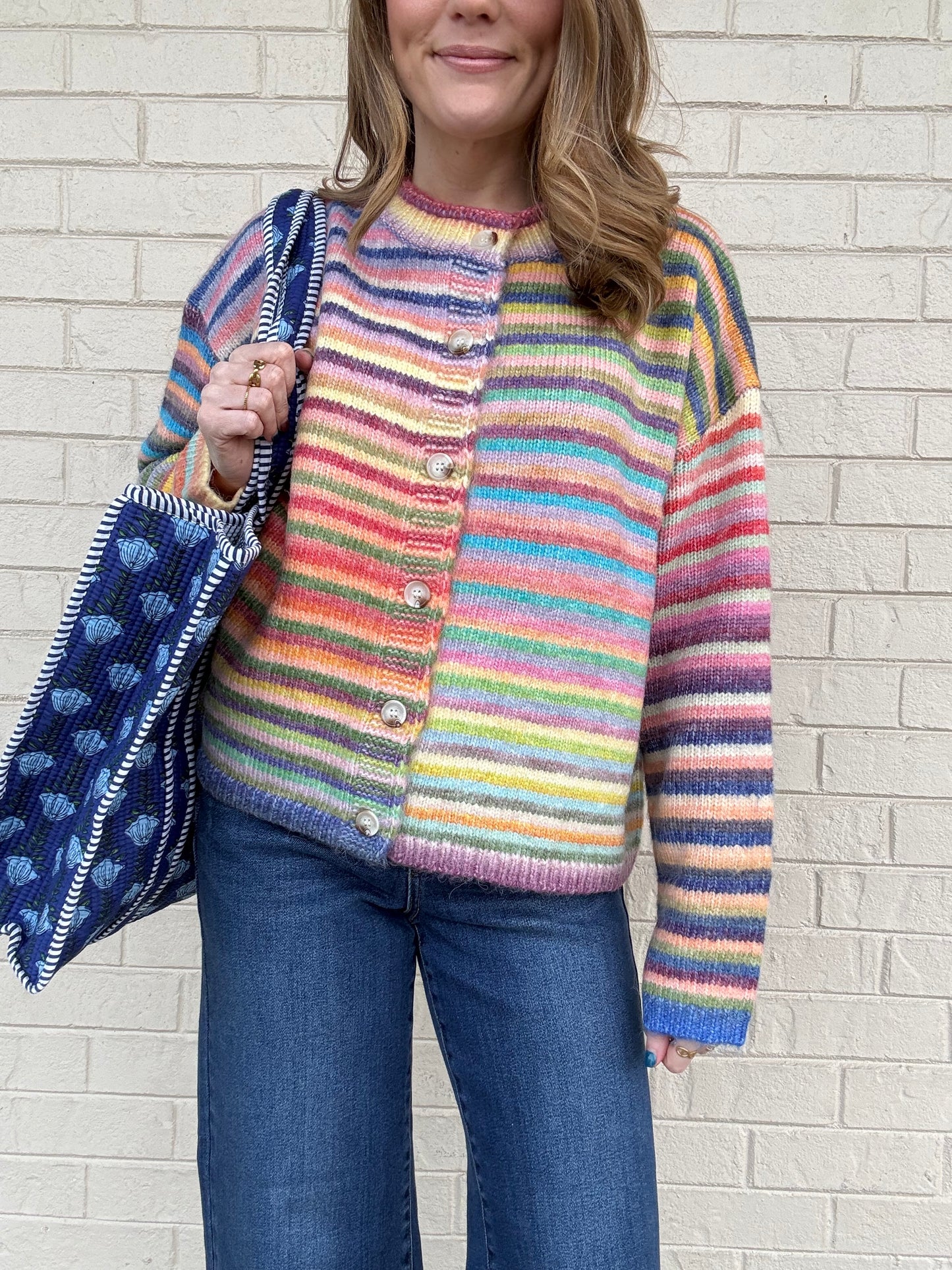 Rainbow Row Striped Cardigan