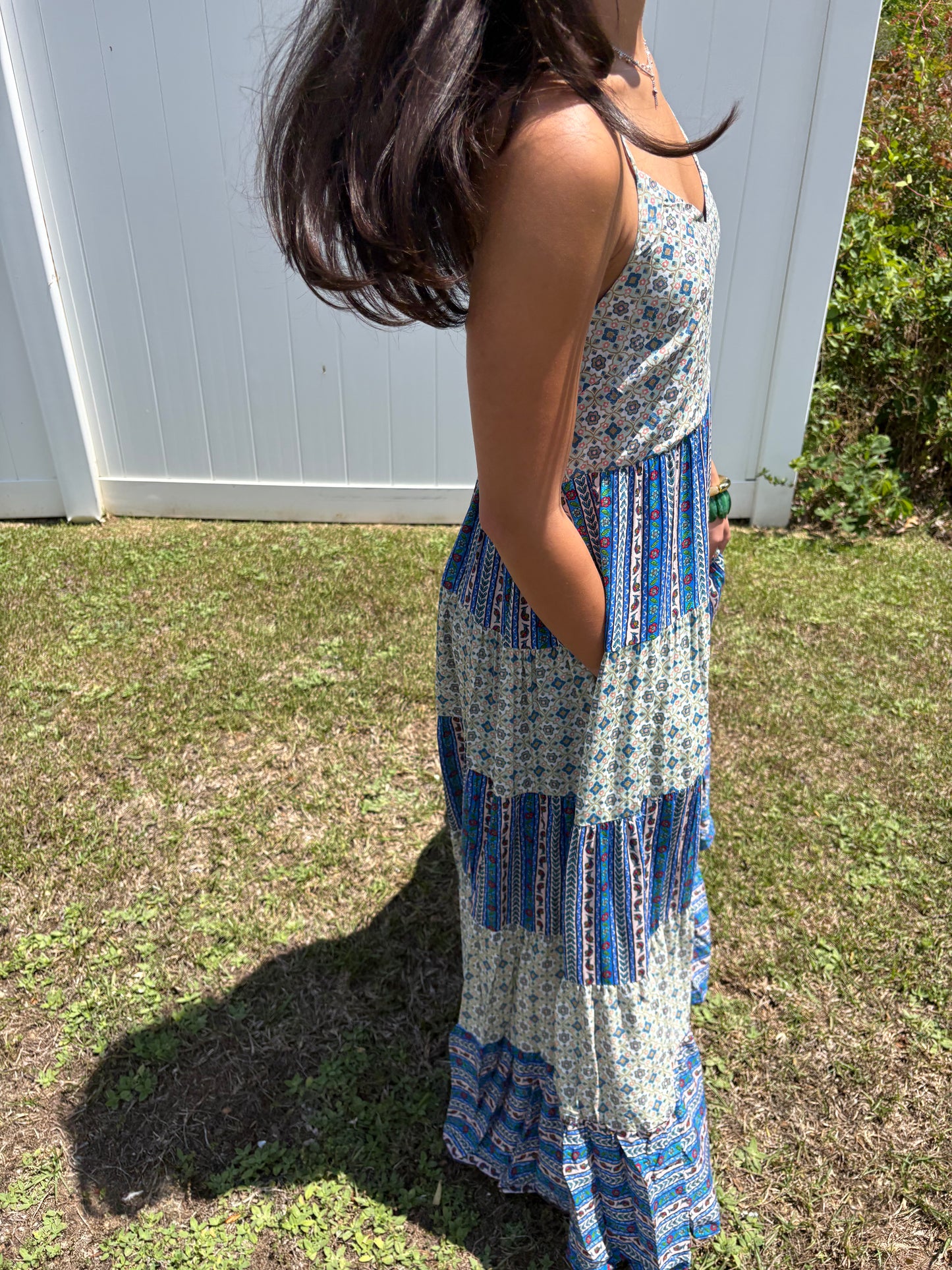 Salt Air Colorblock Maxi Dress