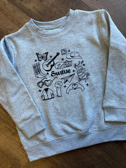 Eras Collage Kids Sweatshirt