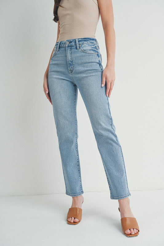 Light Wash Straight Denim