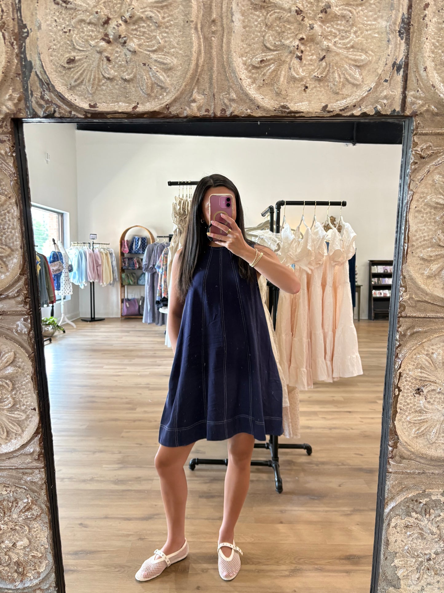 Navy Mini Dress