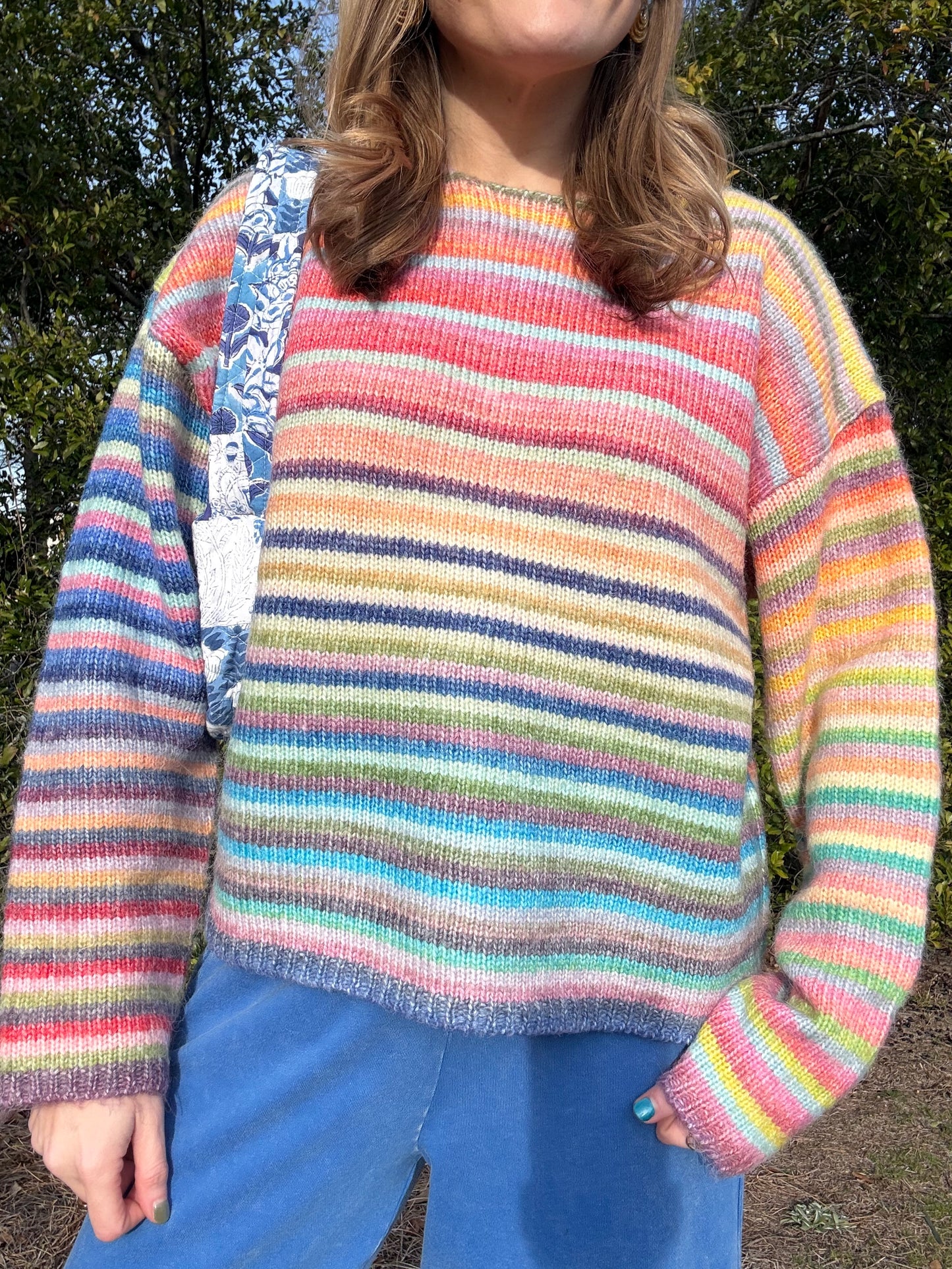Rainbow Row Striped Sweater
