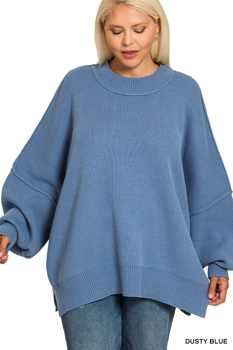 Margot Blue Oversized Sweater