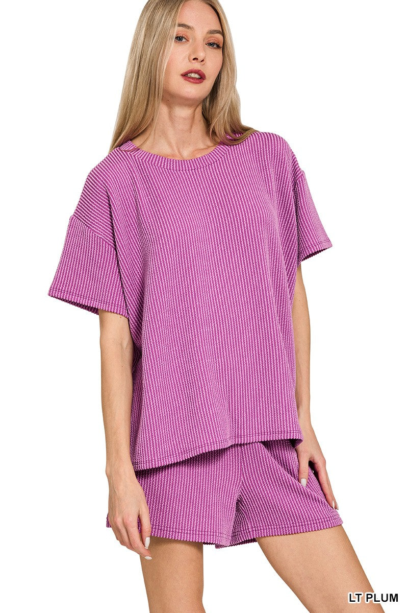 Jamie Raised Ribbed Matching Sets