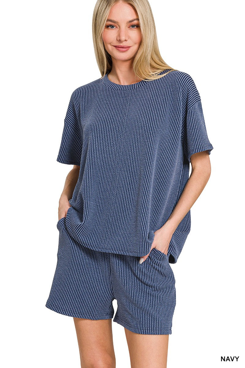 Jamie Raised Ribbed Matching Sets