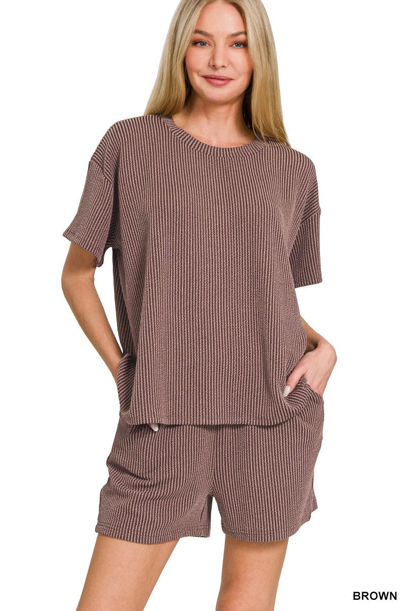 Jamie Raised Ribbed Matching Sets