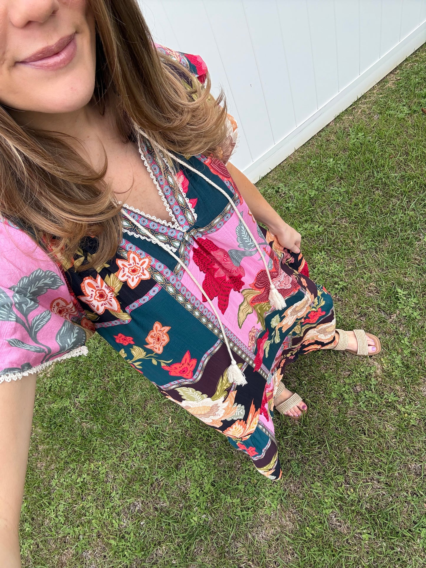 Desert Patchwork Maxi Dress