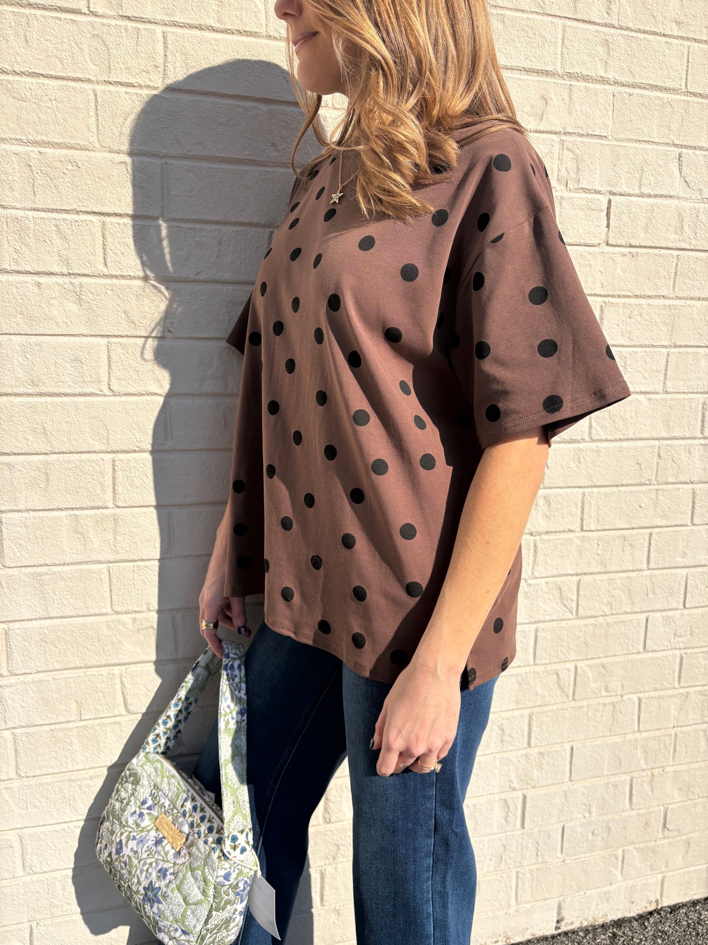 Espresso Polkadot Tee