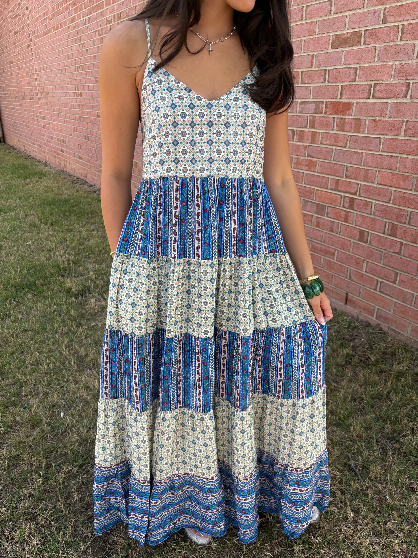 Salt Air Colorblock Maxi Dress